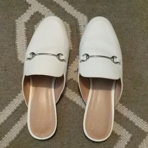 A New Day- white mules